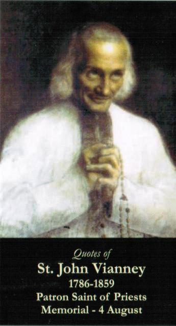 St. John Vianney Prayer Card